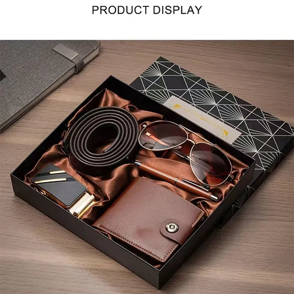 Mens Premium Gift Set With Sunglasses Pen Wallet And Belt