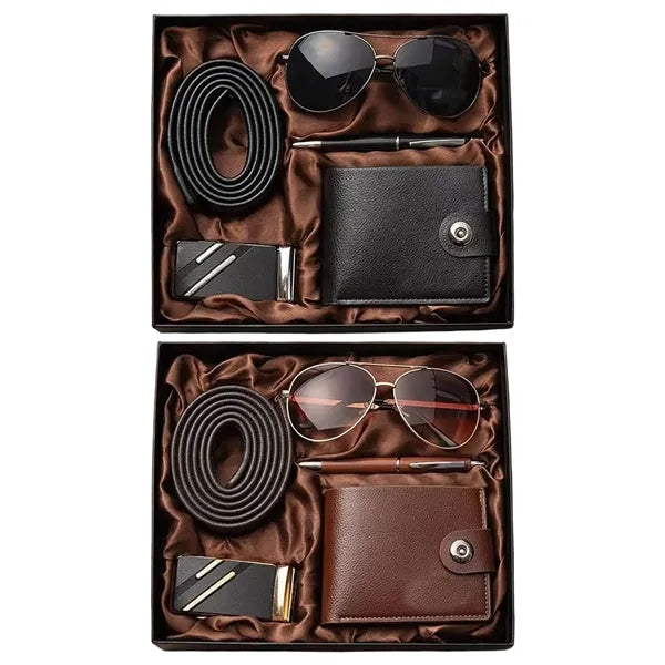 Mens Premium Gift Set With Sunglasses Pen Wallet And Belt