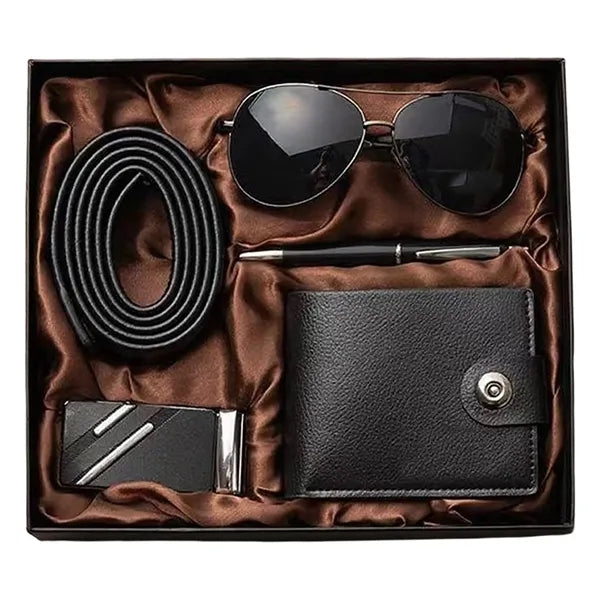 Mens Premium Gift Set With Sunglasses Pen Wallet And Belt