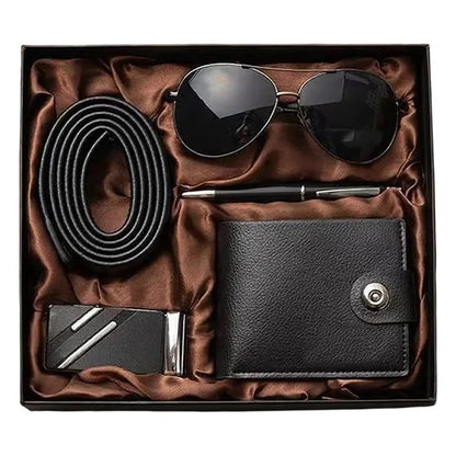 Mens Premium Gift Set With Sunglasses Pen Wallet And Belt