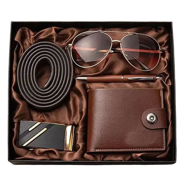 Mens Premium Gift Set With Sunglasses Pen Wallet And Belt
