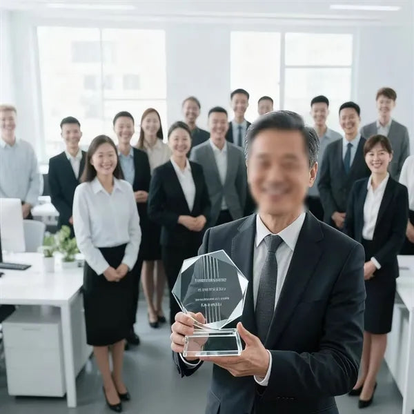Custom Crystal Trophy Award Perfect for Any Recognition