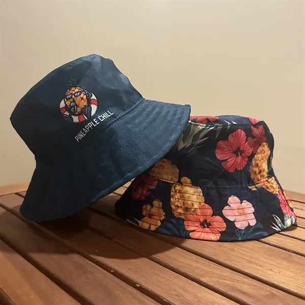 Polyester Twill Full Sublimation Reversible Bucket Hat