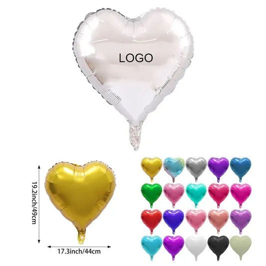 18 Inch Love Heart Helium Floating Mylar Balloon