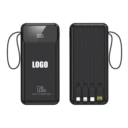 10000mAh Portable Charger with Built in Cables