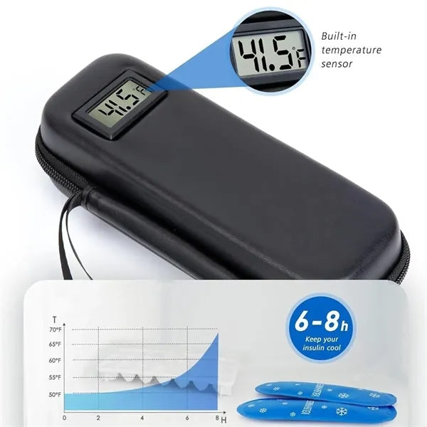 Insulin Cooler Travel Case with Temperature Display