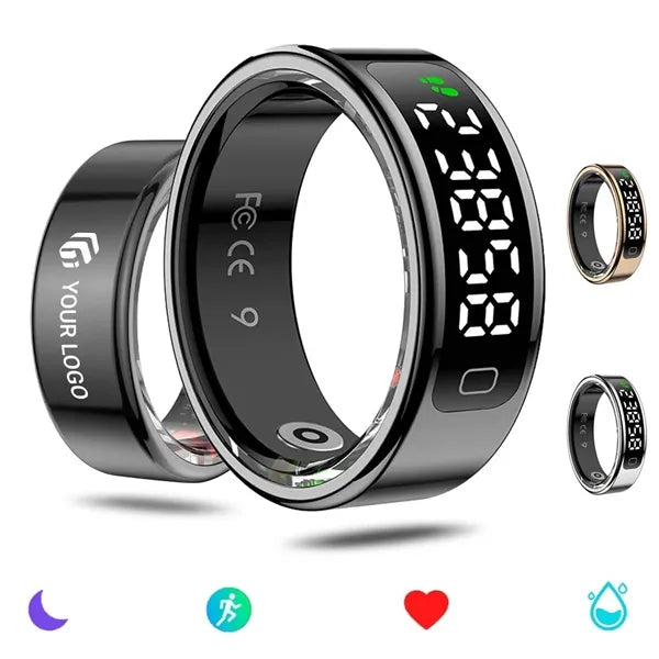 Waterproof health tracker sleep monitor fitness smart ring