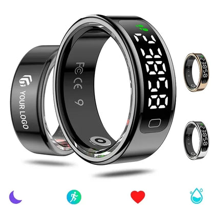 Waterproof health tracker sleep monitor fitness smart ring