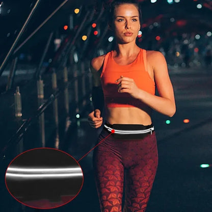 Running Belt Bag Adjustable Waist Shoulder for Travel