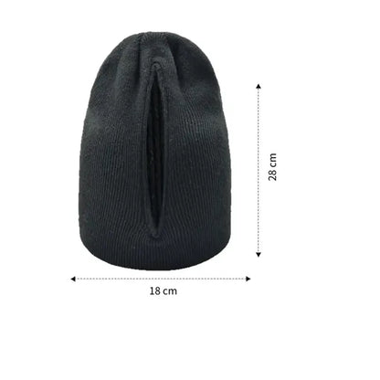 Magnetic Knit Ponytail Beanie Hat