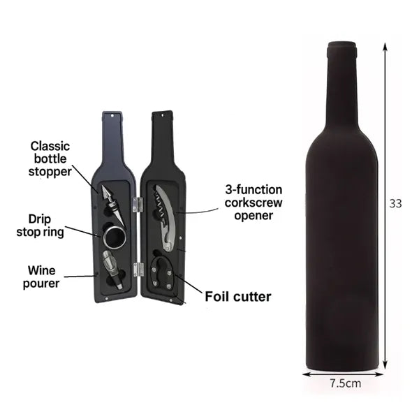 Wine Opener Gift Set with Bottle Case Accessories