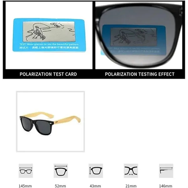 Wooden Bamboo Polarized Sunglasses