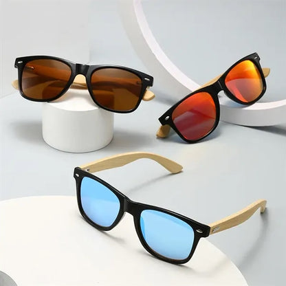 Wooden Bamboo Polarized Sunglasses