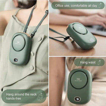 Mini USB Rechargeable Desktop And Neck Fan