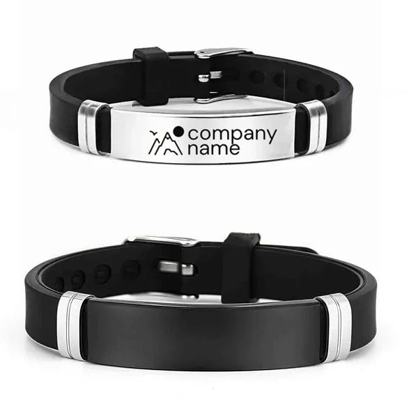 Personalized Engrave Silicone Bracelet