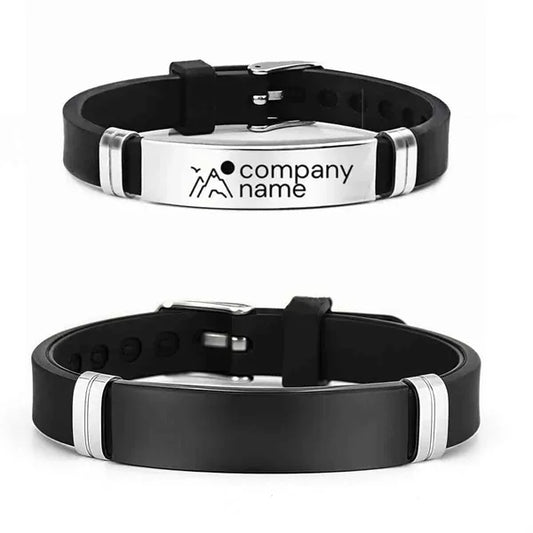 Personalized Engrave Silicone Bracelet