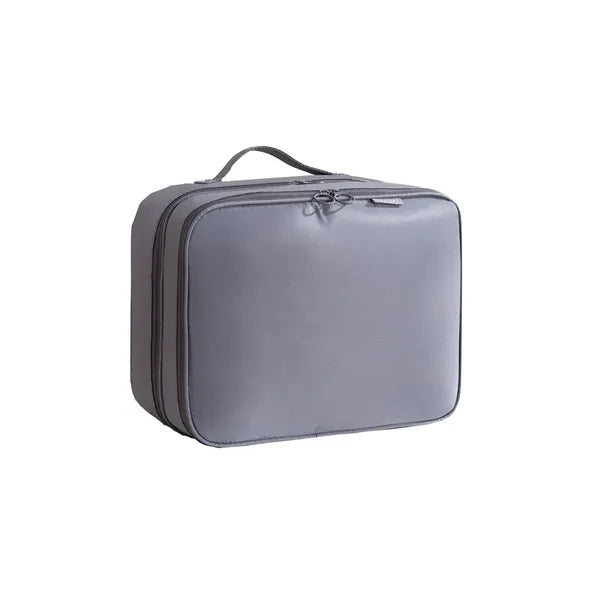 Portable three-layer shoe storage bag