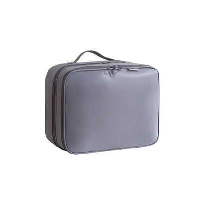 Portable three-layer shoe storage bag