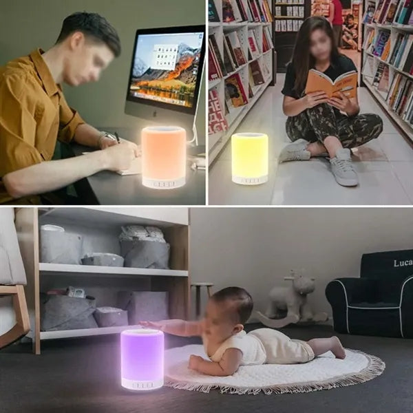 Bedside lamp portable desktop night light Bluetooth speaker