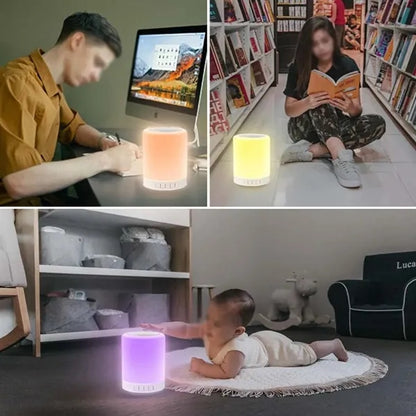Bedside lamp portable desktop night light Bluetooth speaker