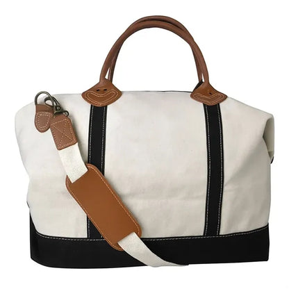 Tag&Crew Weekender Signature Duffle 20Oz Cotton Canvas Bag