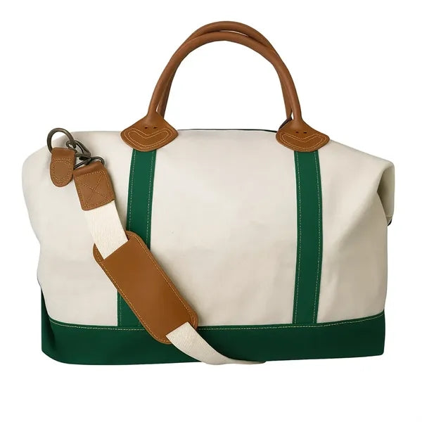 Tag&Crew Weekender Signature Duffle 20Oz Cotton Canvas Bag