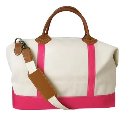 Tag&Crew Weekender Signature Duffle 20Oz Cotton Canvas Bag