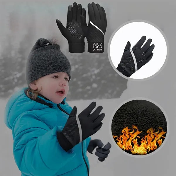Kids Winter Warm Touchscreen Gloves Anti Slip for Boys Girls