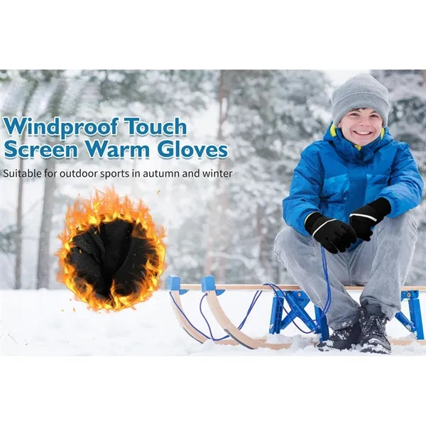 Kids Winter Warm Touchscreen Gloves Anti Slip for Boys Girls