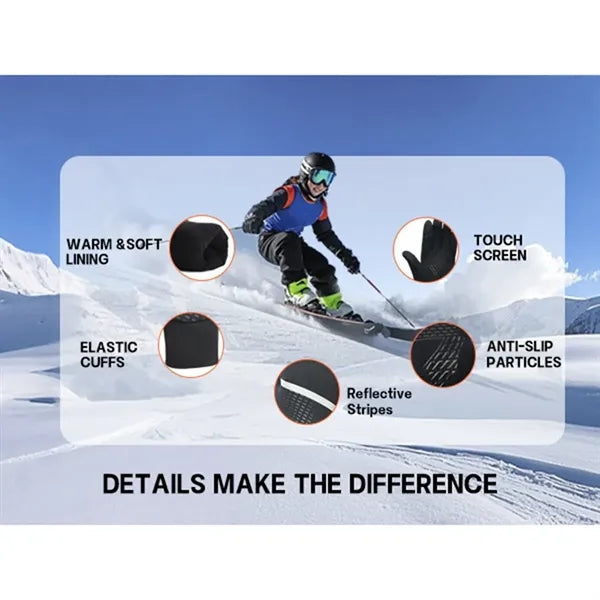 Kids Winter Warm Touchscreen Gloves Anti Slip for Boys Girls