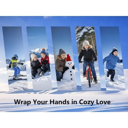 Kids Winter Warm Touchscreen Gloves Anti Slip for Boys Girls