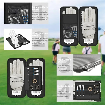 Golf Storage Organizer for Gloves Tees Divot Tool for Golfer