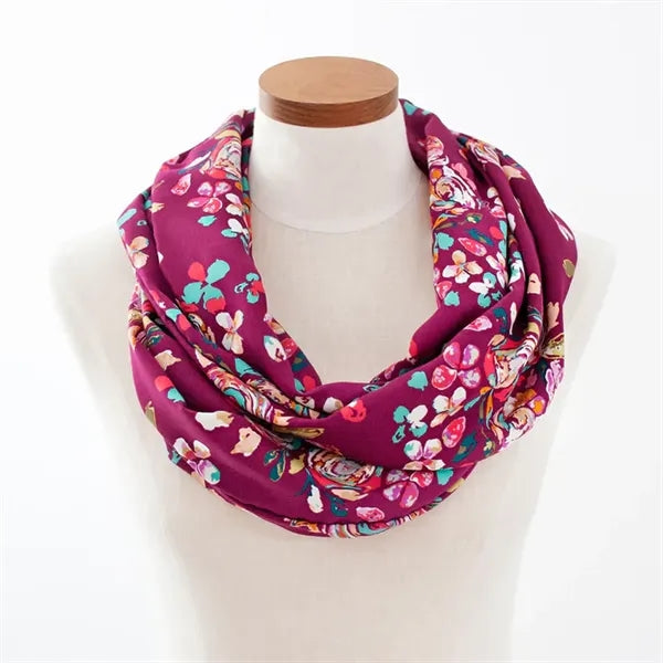 Sublimation Hidden Pocket Travel Scarf - 10" x 71"