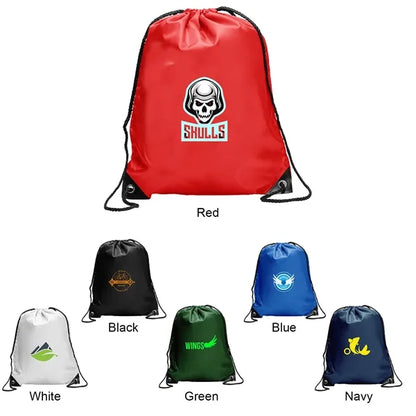 Rush - Solid Color 210-D Polyester Drawstring Bag