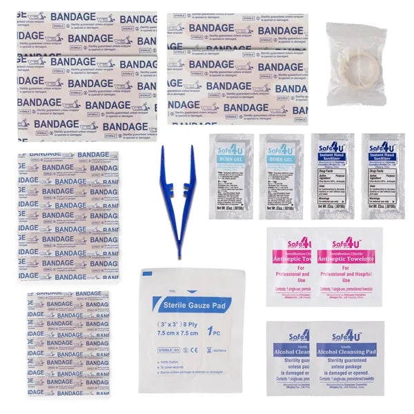 25pc Medium First Aid Kit in Press-Open Case