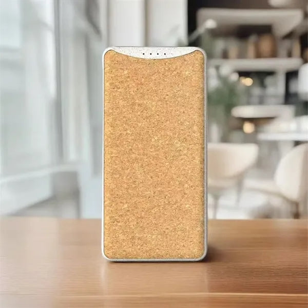 Eco Friendly 10000mAh Power Bank Cork Exterior Portable