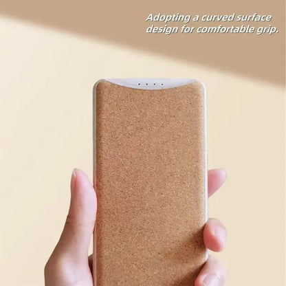 Eco Friendly 10000mAh Power Bank Cork Exterior Portable