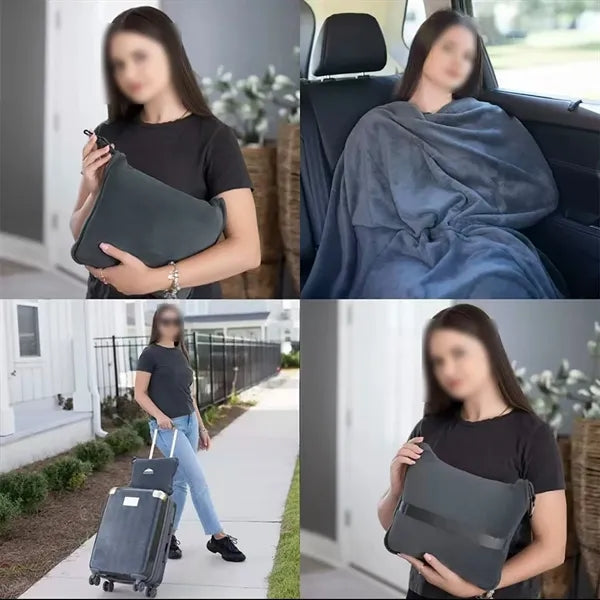 Portable Travel Blanket with Packing Bag Compact Cozy
