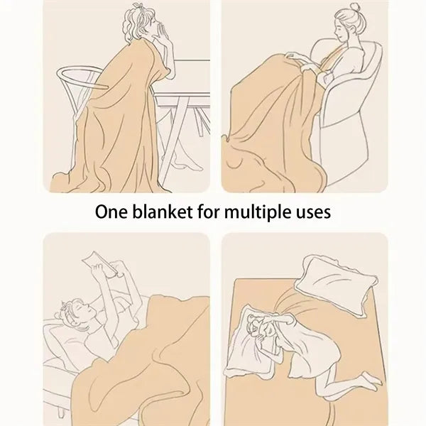 Portable Travel Blanket with Packing Bag Compact Cozy