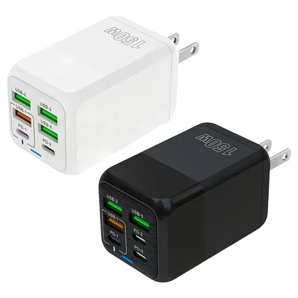25W 6 Port USB Charger Fast Charging for Multiple Devices
