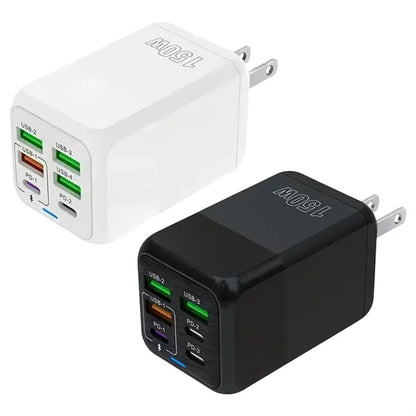 25W 6 Port USB Charger Fast Charging for Multiple Devices