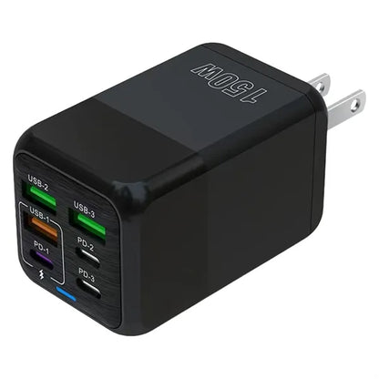 25W 6 Port USB Charger Fast Charging for Multiple Devices