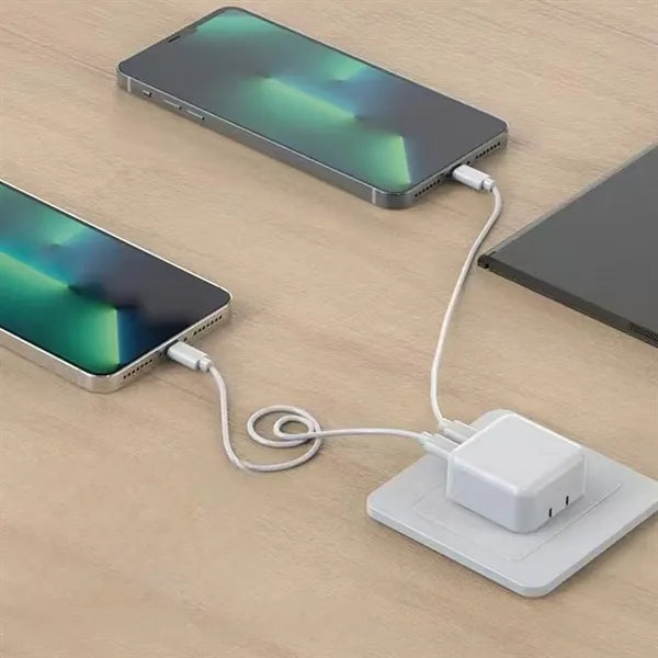 25W Foldable Charger Dual USB Ports Compact and Portable