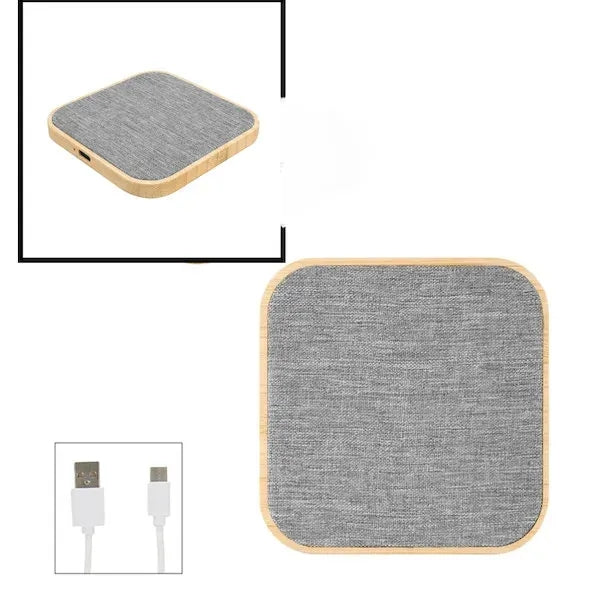 Bamboo & rPET Fabric Wireless Charger