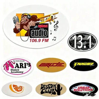 Ultra Removeable Oval Sticker