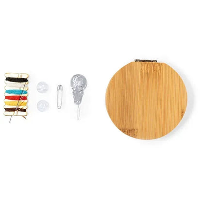Bamboo Sewing Kit With Mirror