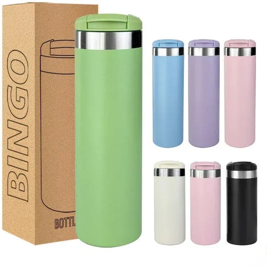 18 Oz. Full Laser Sienna Stainless Steel Bottle