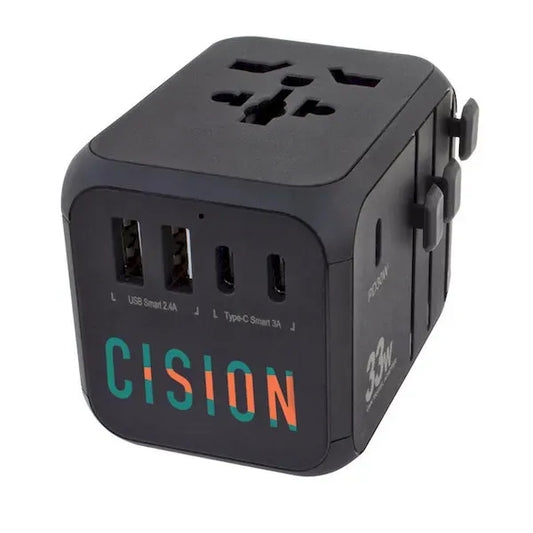 33W Universal Travel Adapter With Type-C