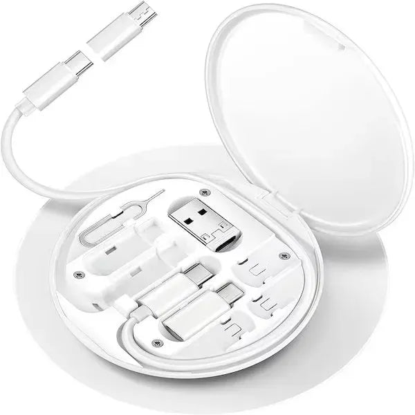 Cord and Adapter Set in Wireless Charging Case