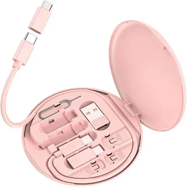 Cord and Adapter Set in Wireless Charging Case